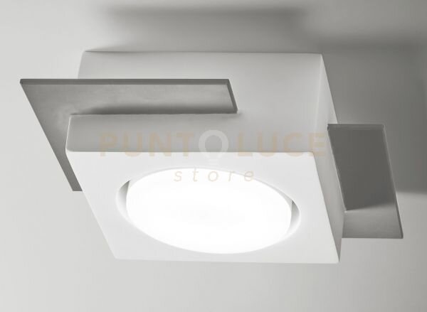 Milet lampada da soffitto 1 luce attacco gx53 grigio ral 7039 15,3x