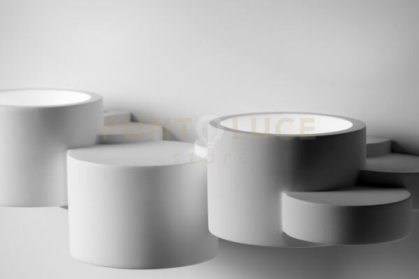 Chio applique da parete 3 luci up/down in gesso bianco attacco gx53