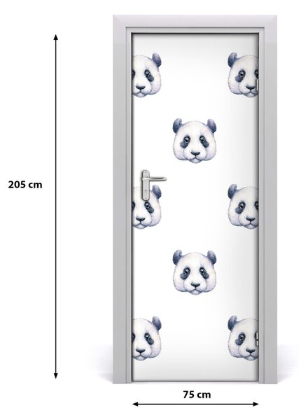 Sticker porta Pandy 75x205 cm
