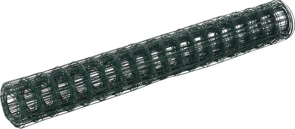 Brugel Rete Metallica da Giardino con Rivestimento in PVC per Recinzioni da Esterno 500x91cm Verde - 134D06