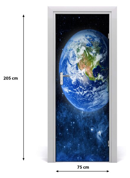 Adesivo per porta interna Globo 75x205 cm