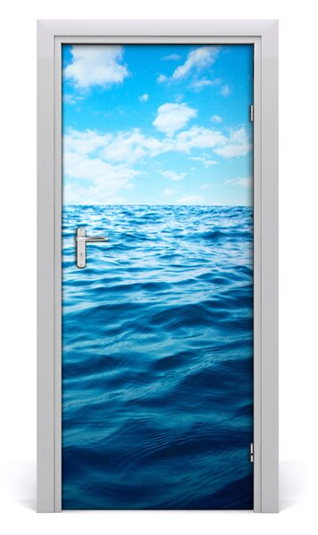 Adesivo per porta interna Acqua di mare 75x205 cm