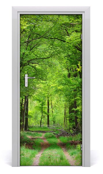 Adesivo per porta Foresta verde 75x205 cm