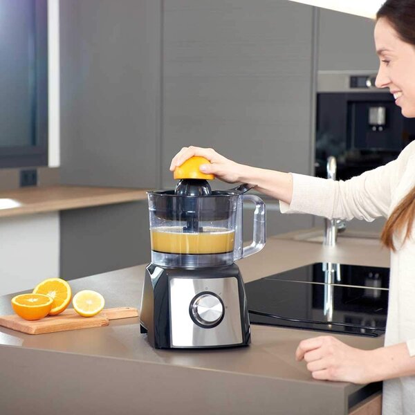 Black & Decker Robot da Cucina Capacit 2.1 Litri Funzione Impastatrice Potenza 1200 watt colore Inox - BXFPA1200E