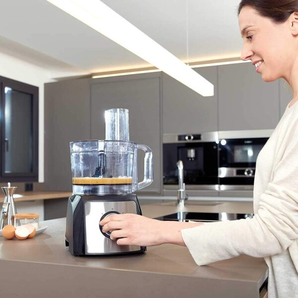Black & Decker Robot da Cucina Capacit 2.1 Litri Funzione Impastatrice Potenza 1200 watt colore Inox - BXFPA1200E