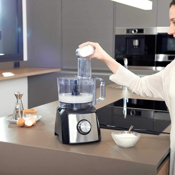 Black & Decker Robot da Cucina Capacit 2.1 Litri Funzione Impastatrice Potenza 1200 watt colore Inox - BXFPA1200E
