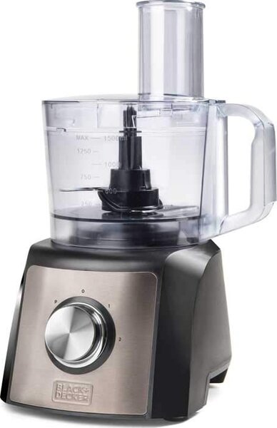 Black & Decker Robot da Cucina Capacit 2.1 Litri Funzione Impastatrice Potenza 1200 watt colore Inox - BXFPA1200E