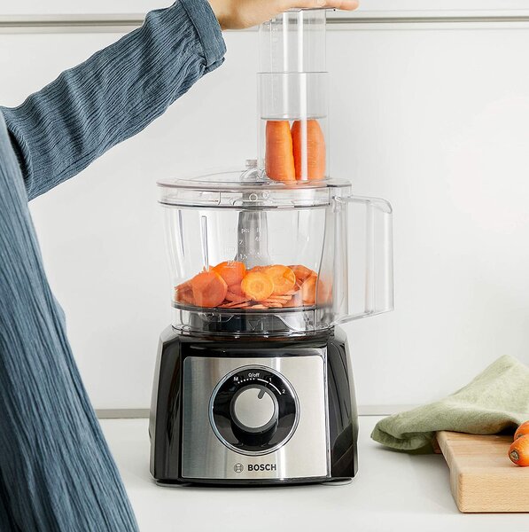 Bosch Robot da Cucina Multifunzione Capacit 2.3 Litri 2 Velocit Potenza 800 Watt Funzione Moment + Bicchiere Frullatore Capacit 1 Litro colore N