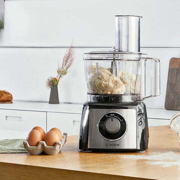 Bosch Robot da Cucina Multifunzione Capacit 2.3 Litri 2 Velocit Potenza 800 Watt Funzione Moment + Bicchiere Frullatore Capacit 1 Litro colore N