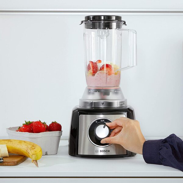 Bosch Robot da Cucina Multifunzione Capacit 2.3 Litri 2 Velocit Potenza 800 Watt Funzione Moment + Bicchiere Frullatore Capacit 1 Litro colore N