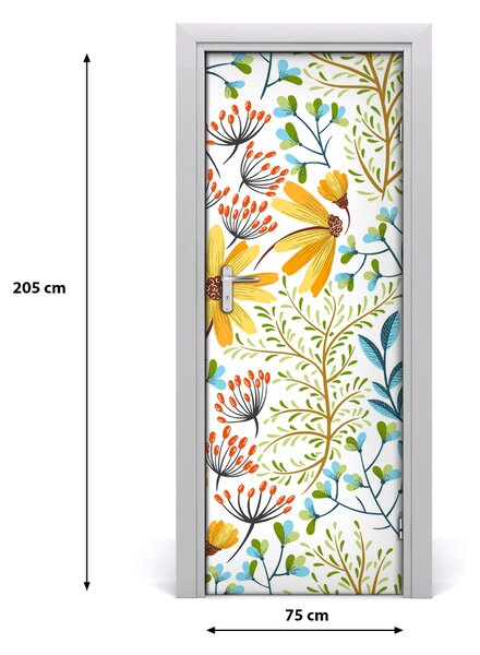 Rivestimento Per Porta Fiori di campo 75x205 cm