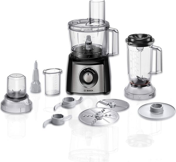 Bosch Robot da Cucina Multifunzione Capacit 2.3 Litri 2 Velocit Potenza 800 Watt Funzione Moment + Bicchiere Frullatore Capacit 1 Litro colore N
