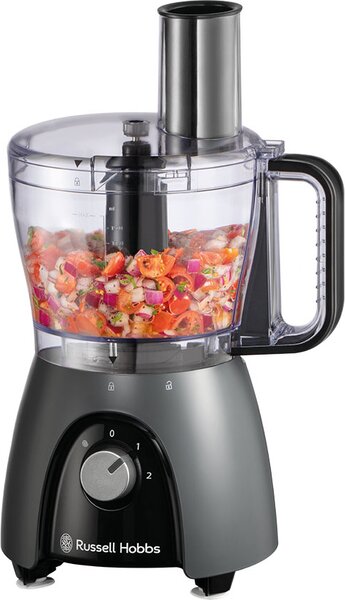 Russell Hobbs Robot da Cucina Multifunzione Capacit 2.3 Litri Potenza 600 Watt 2 Velocit + Funzione Pulse colore Nero - 27111-56