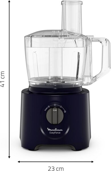 Moulinex Robot da Cucina Multifunzione Capacit 2.4 Litri Potenza 800 Watt 2 Velocit colore Nero - FP242810