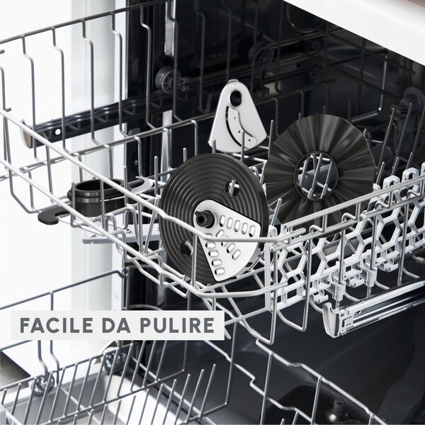 Moulinex Robot da Cucina Multifunzione Capacit 2.4 Litri Potenza 800 Watt 2 Velocit colore Nero - FP242810