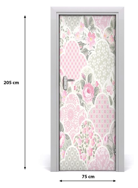 Rivestimento Per Porta Rose 75x205 cm