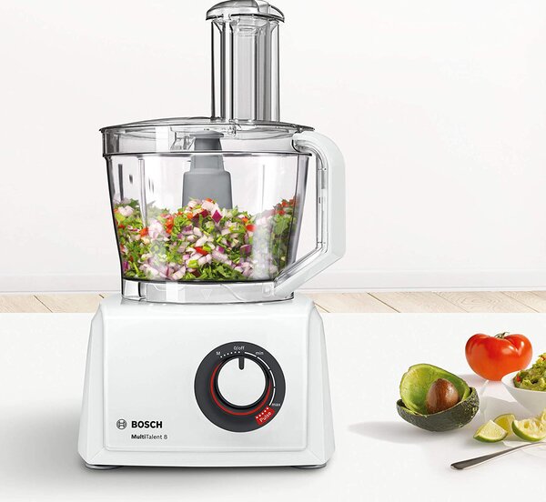 Bosch Robot da Cucina Multifunzione Capacit 3.9 Litri Impastatrice Potenza 1000 watt Mixer Tritacarne colore Bianco - MC812W501 MultiTalent 8