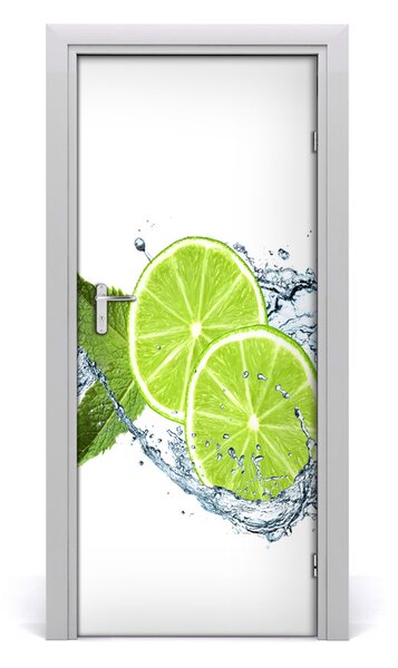 Adesivo per porta interna Lime 75x205 cm