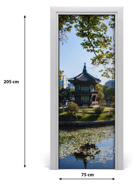 Adesivo per porta Corea del Sud 75x205 cm