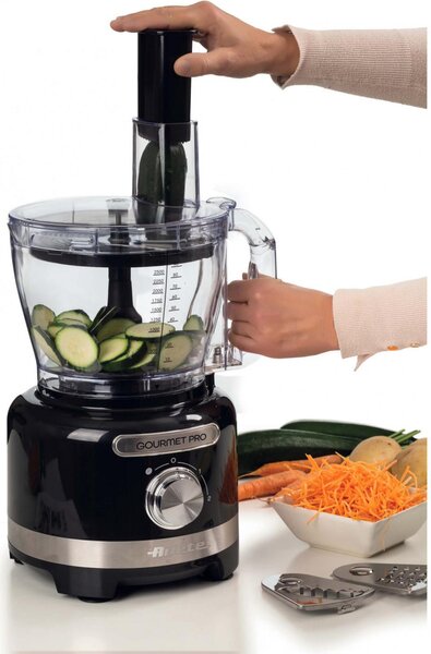 Ariete Robot da Cucina Multifunzione Capacit 3 Litri Potenza 1000 Watt 2 Velocit + Pulse colore Nero - 00C178202AR0 Gourmet Pro Moderna