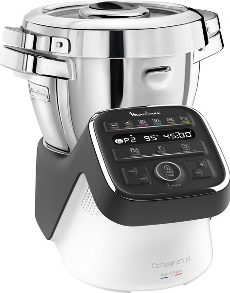 Moulinex Robot da Cucina Multifunzione Capacit 4.5 Litri Velocit 12 livelli Potenza 1550 Watt colore Nero Bianco - HF8098N