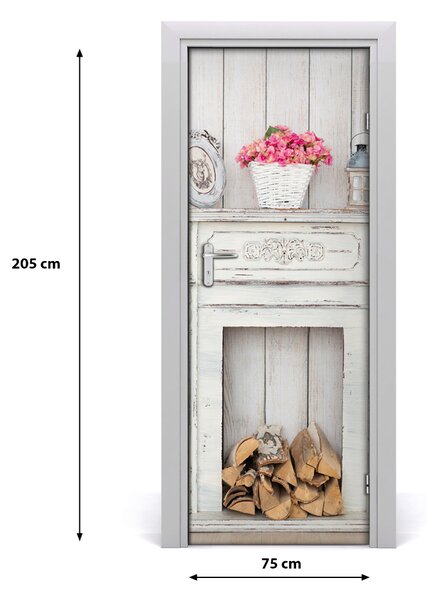 Rivestimento Per Porta Camino in legno 75x205 cm