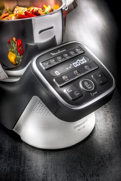 Moulinex Robot da Cucina Multifunzione Capacit 4.5 Litri Velocit 12 livelli Potenza 1550 Watt colore Nero Bianco - HF8098N