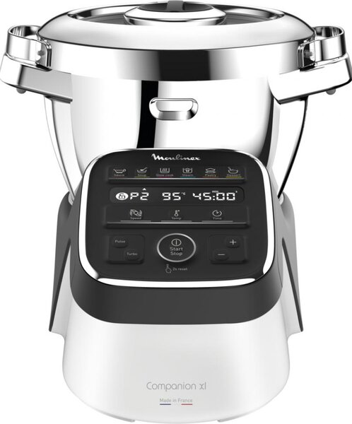 Moulinex Robot da Cucina Multifunzione Capacit 4.5 Litri Velocit 12 livelli Potenza 1550 Watt colore Nero Bianco - HF8098N