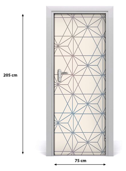 Adesivo per porta Sfondo geometrico 75x205 cm