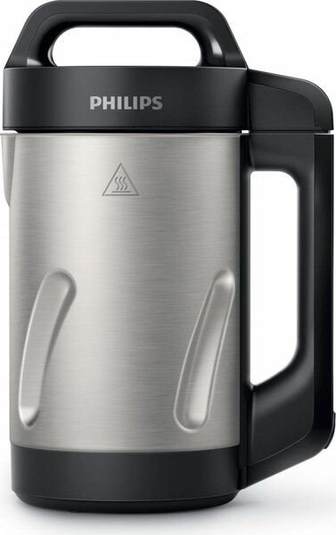 Philips Robot da Cucina SoupMaker Capacit 1.2 Litri Potenza 1000 Watt colore Nero e Argento - HR2203/80 Viva Collection