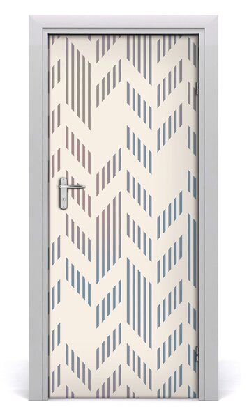 Sticker porta Sfondo geometrico 75x205 cm