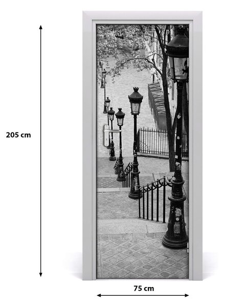 Poster adesivo per porta Scale 75x205 cm