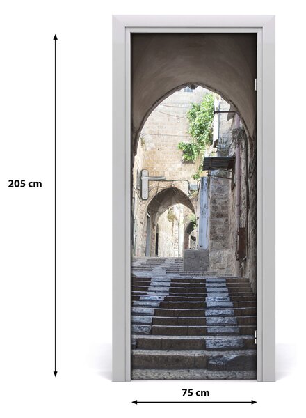 Adesivo per porta Gerusalemme, Israele 75x205 cm