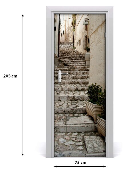 Poster adesivo per porta Strada affascinante 75x205 cm