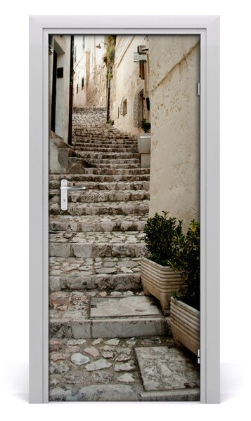 Poster adesivo per porta Strada affascinante 75x205 cm