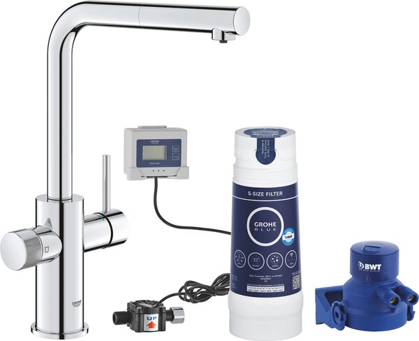 GROHE Rubinetto Cucina Miscelatore con Doccetta Estraibile Monocomando colore Cromo - 30579000