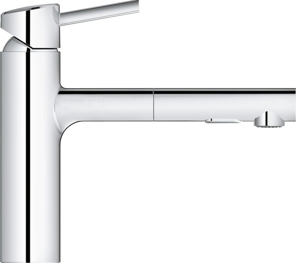 GROHE Rubinetto Cucina Miscelatore con Doccetta Estraibile Monocomando colore Cromo - 30273001 Concetto