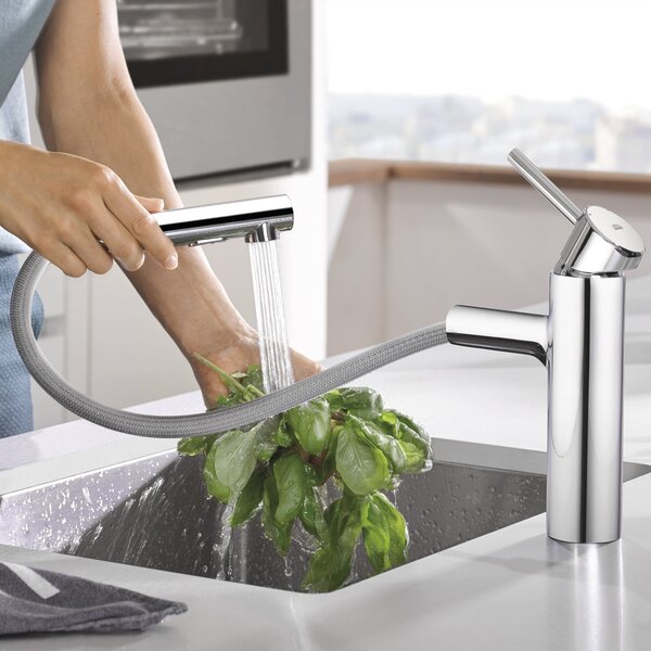 GROHE Rubinetto Cucina Miscelatore con Doccetta Estraibile Monocomando colore Cromo - 30273001 Concetto