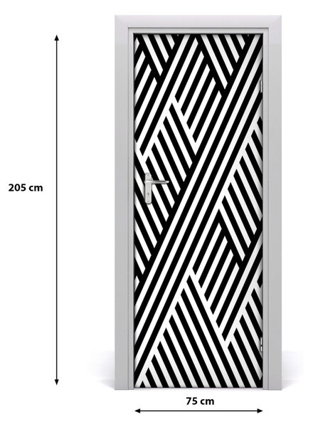 Adesivo per porta Sfondo geometrico 75x205 cm