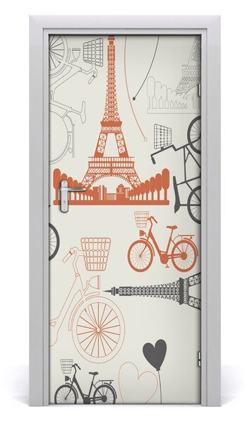Sticker porta Simboli della Francia 75x205 cm
