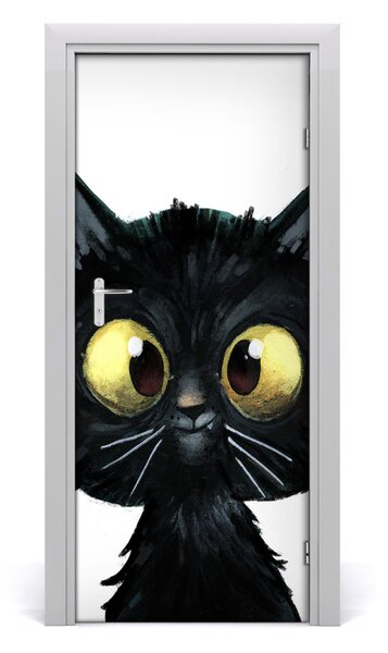Adesivo per porta Gatto 75x205 cm