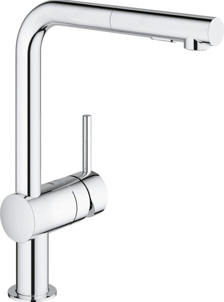 GROHE Rubinetto Cucina Miscelatore con Doccetta Estraibile Monocomando colore Cromo - Serie Minta - 30274000