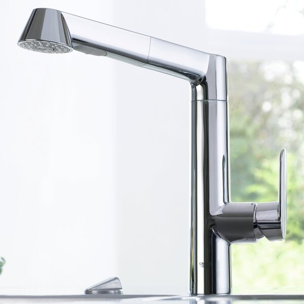 GROHE Rubinetto Cucina Miscelatore con Doccetta Estraibile Monocomando colore Cromo - K7 - 32176000
