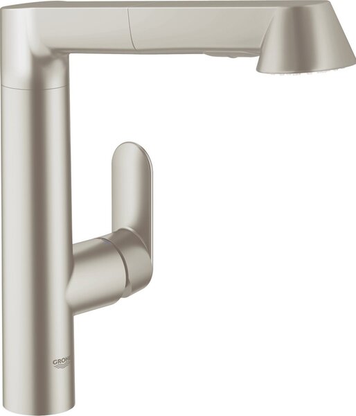 GROHE Rubinetto Cucina Miscelatore con Doccetta Estraibile Monocomando colore Cromo satinato - K7 32176DC0