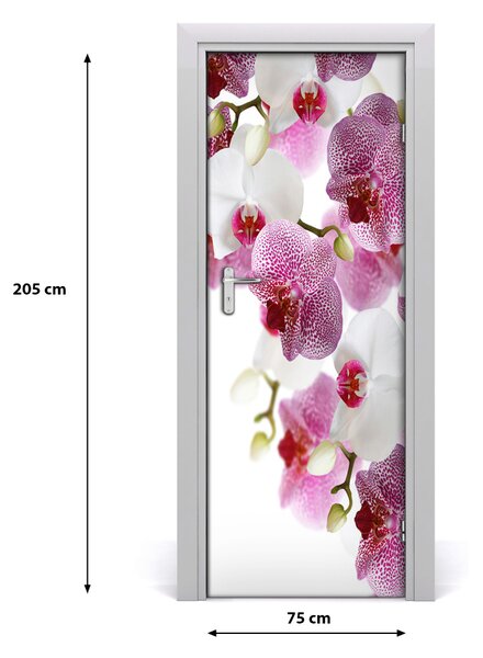 Adesivo per porta Orchidea 75x205 cm