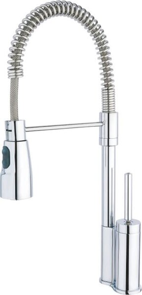 Argo Rubinetterie Rubinetto Cucina Miscelatore con Doccetta Monocomando a Joystick Canna Alta colore Cromo - 2287