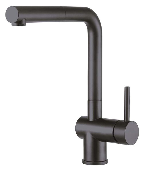Plados Rubinetto Cucina Miscelatore con Doccetta Estraibile Monocomando in Microultragranit colore Nero - NEMO - PVD BK