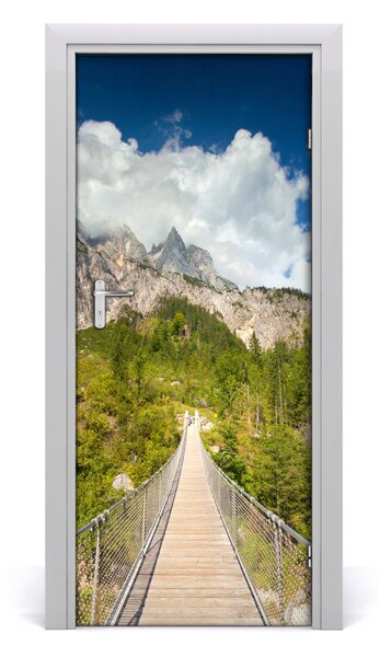 Adesivo per porta interna Ponte sospeso 75x205 cm
