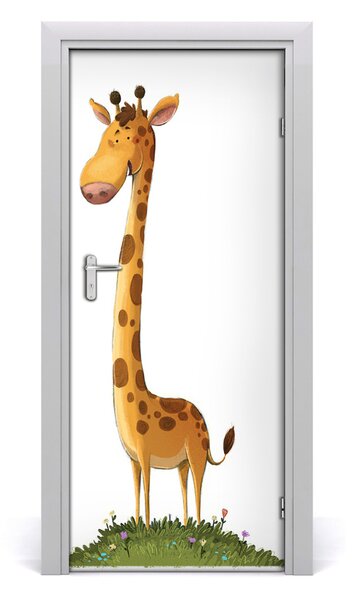 Adesivo per porta Giraffa 75x205 cm