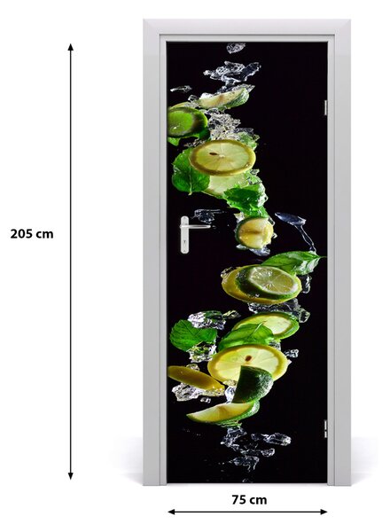 Rivestimento Per Porta Lime e limoni 75x205 cm